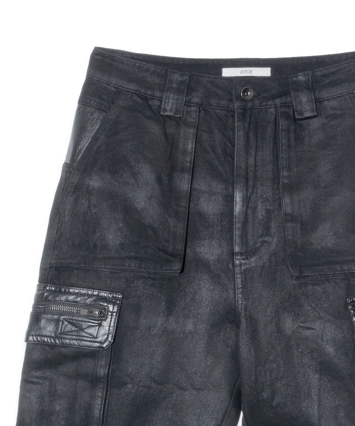 이티씨이(ETCE) TRSC Coated Multi Pocket Cargo Pant (Black)