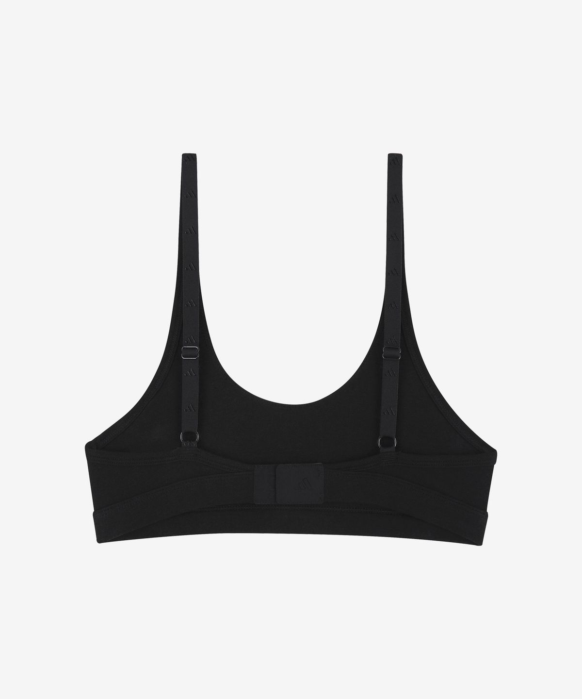 아디다스 언더웨어(ADIDAS UNDERWEAR) 코튼 스쿱넥 브라렛 블랙
