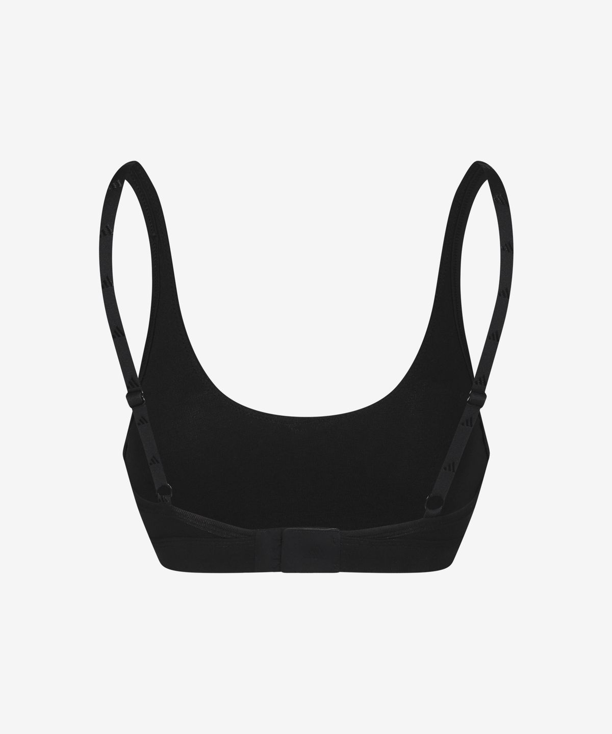 아디다스 언더웨어(ADIDAS UNDERWEAR) 코튼 스쿱넥 브라렛 블랙