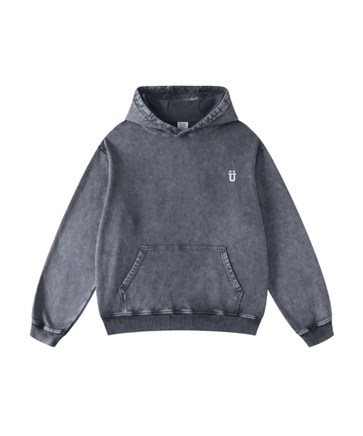 어반코어(URBANCORE) 데님워싱 피그먼트 후드(blue,black)