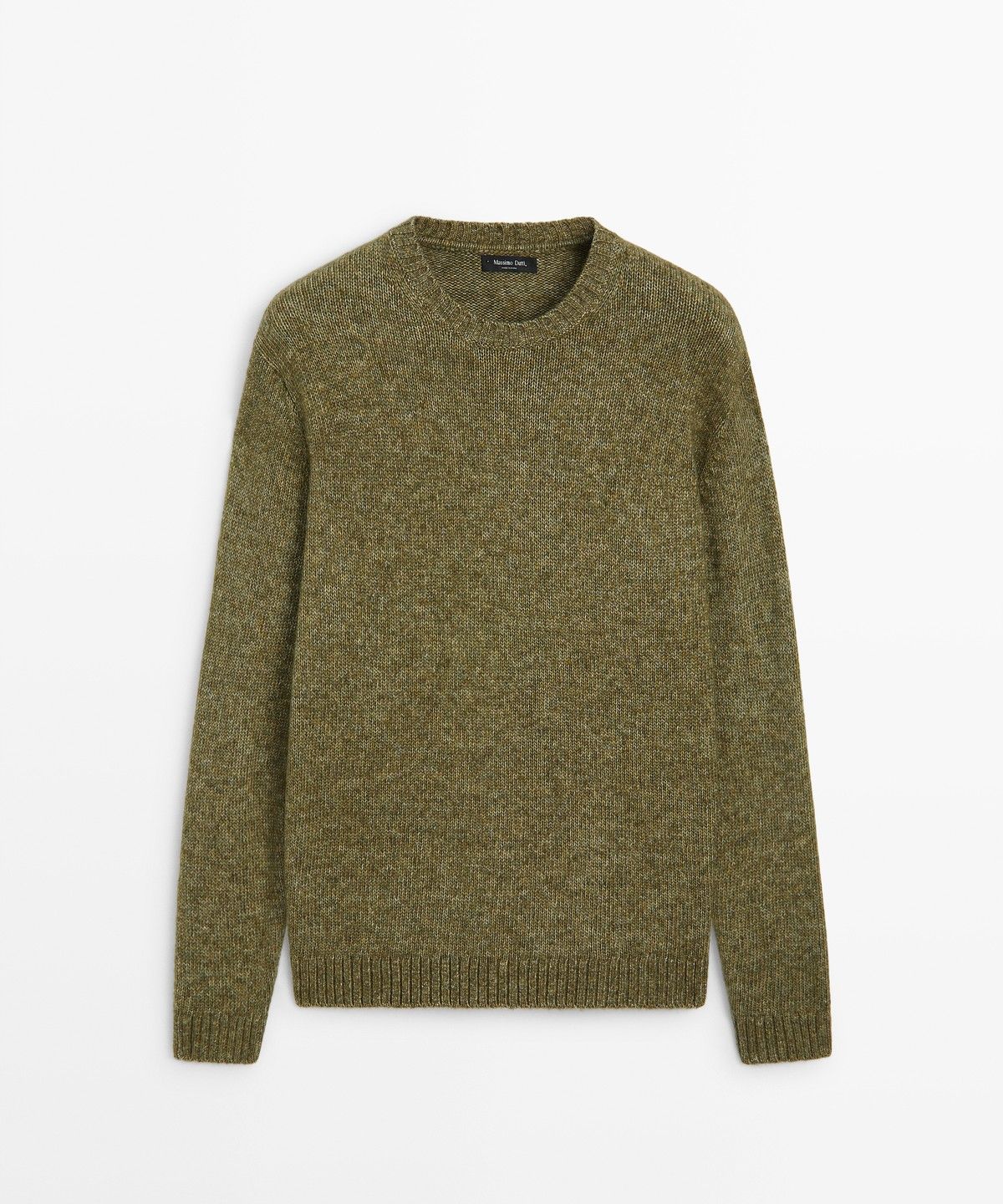 마시모두띠(MASSIMO DUTTI) 코튼 멜란지 니트 스웨터