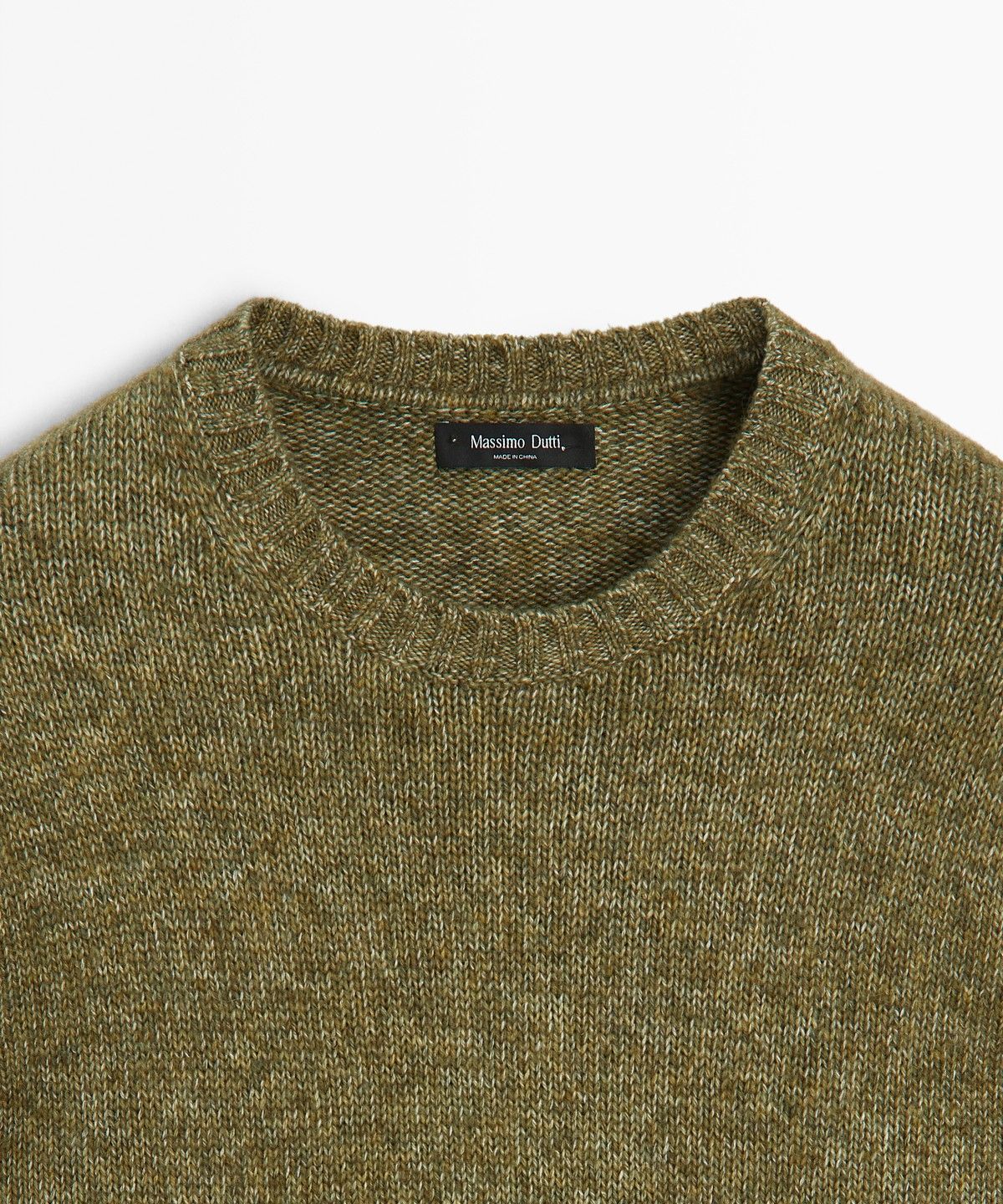 마시모두띠(MASSIMO DUTTI) 코튼 멜란지 니트 스웨터