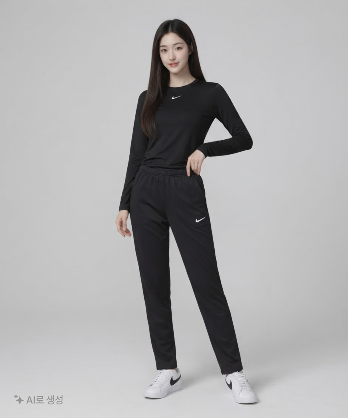 나이키(NIKE) 써마 핏 피트니스 팬츠 M - 블랙:화이트 / DQ4857-010 M