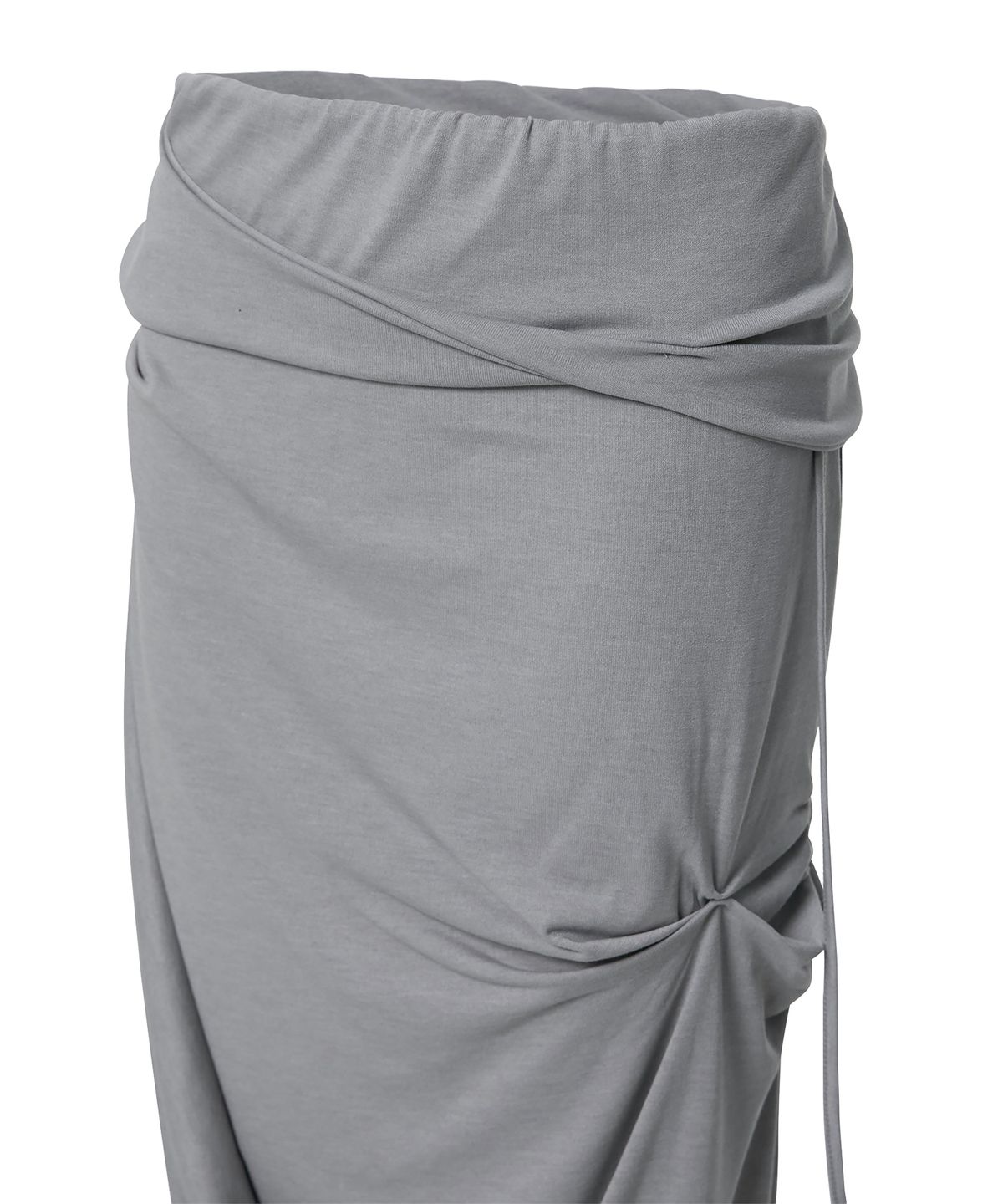 플레어업(FLAREUP) Sculpted Draped Long Skirt (FL-279_Gray)