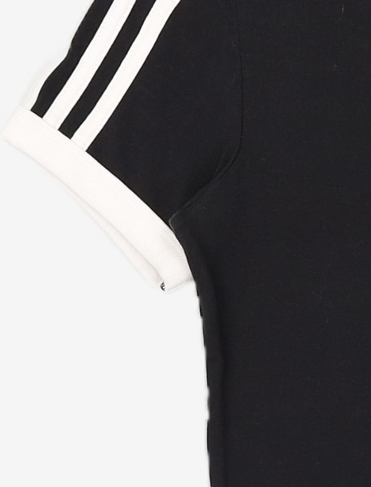 아디다스(ADIDAS) 3-스트라이프 슬림 티셔츠 - 블랙:화이트 / KD7980 XS