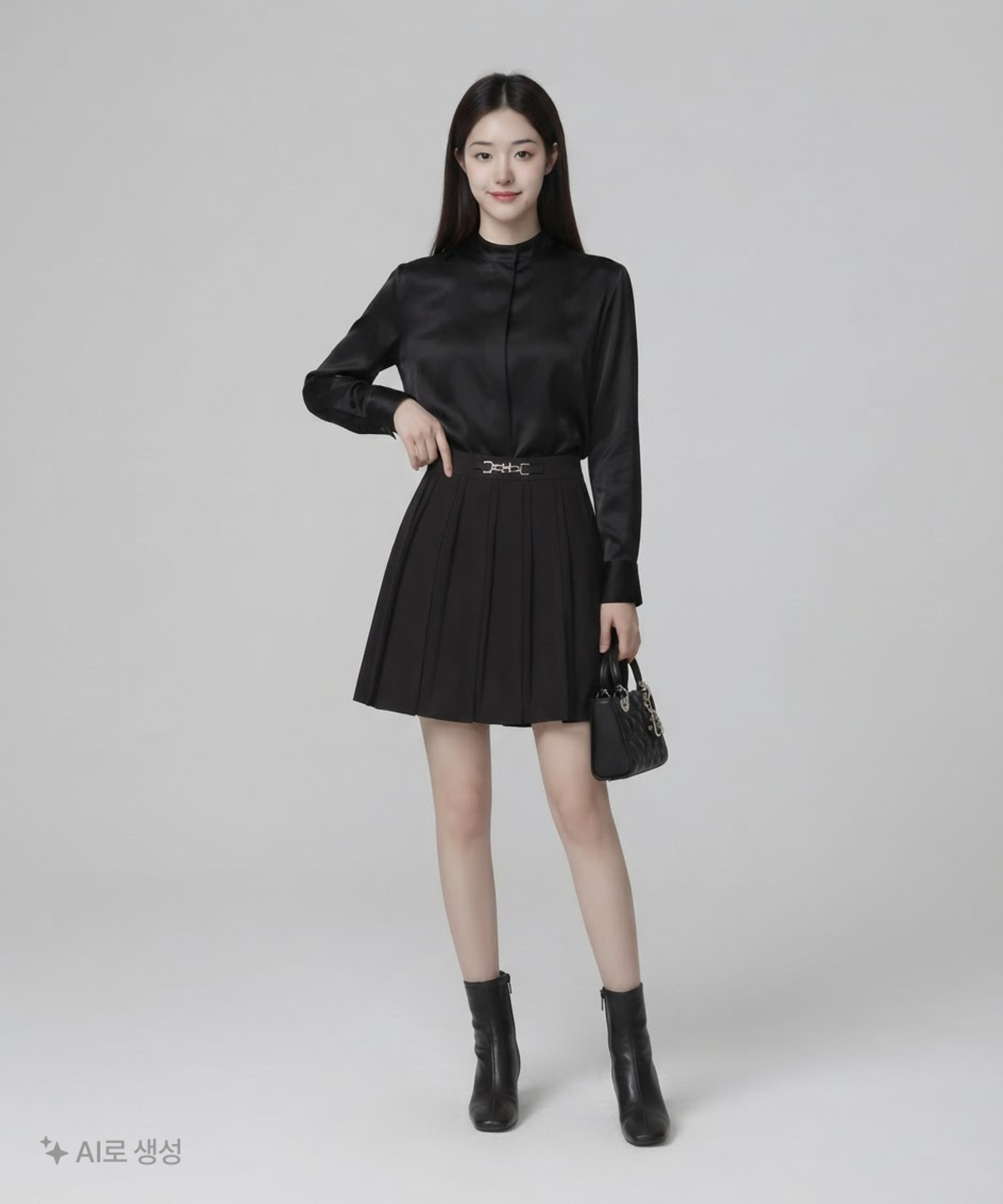 제너럴 아이디어(GENERAL IDEA) 더블 플리츠 스커트 S