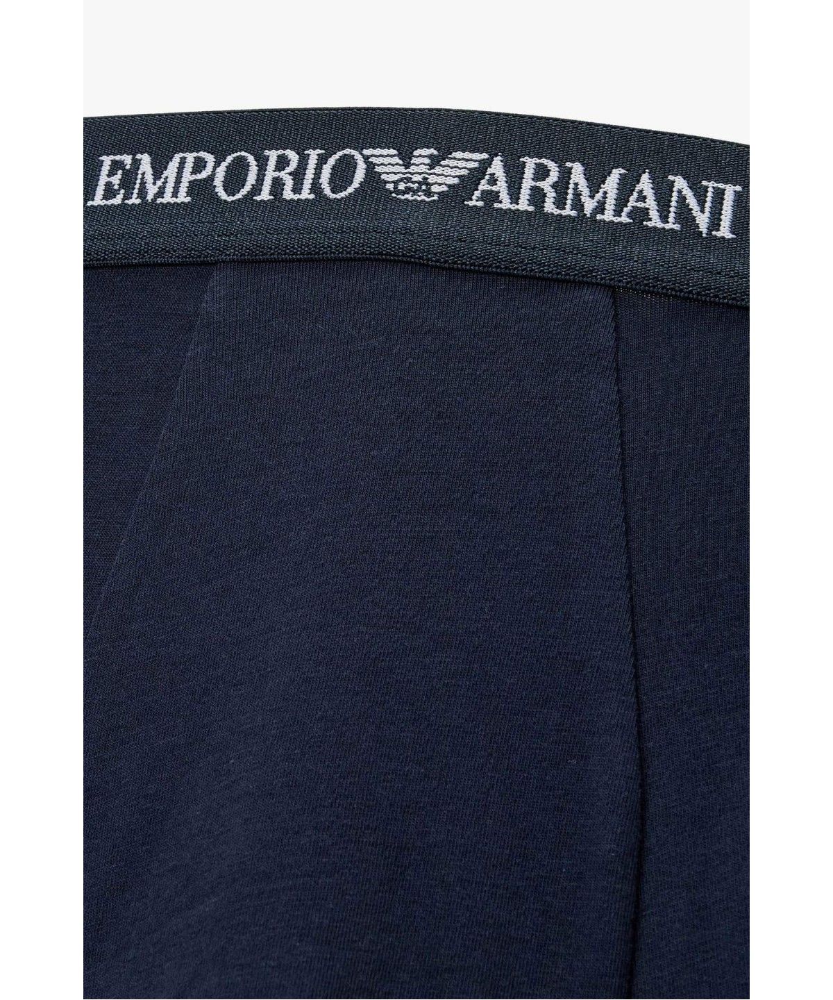 엠포리오 아르마니 언더웨어(EMPORIO ARMANI UNDERWEAR) 남성 로고 밴딩 솔리드 드로즈 3PACK_멀티 08M6363005