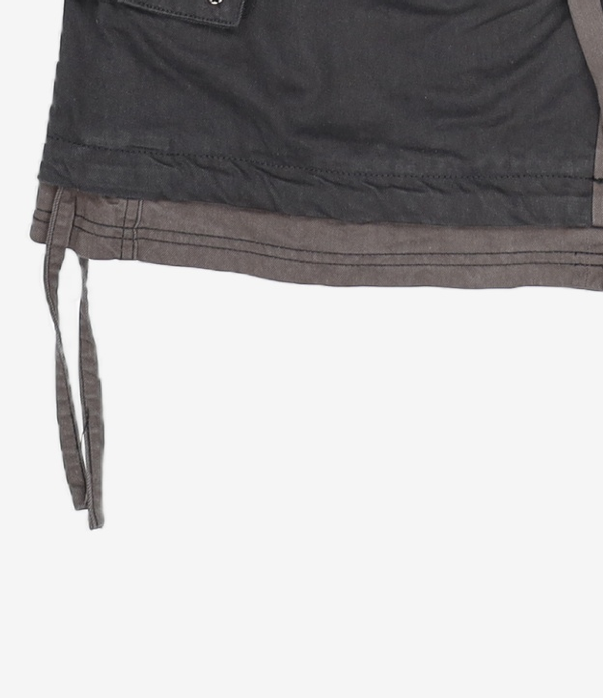 이티씨이(ETCE) LAYERED CARGO BERMUDA SHORTS (BLACK) L