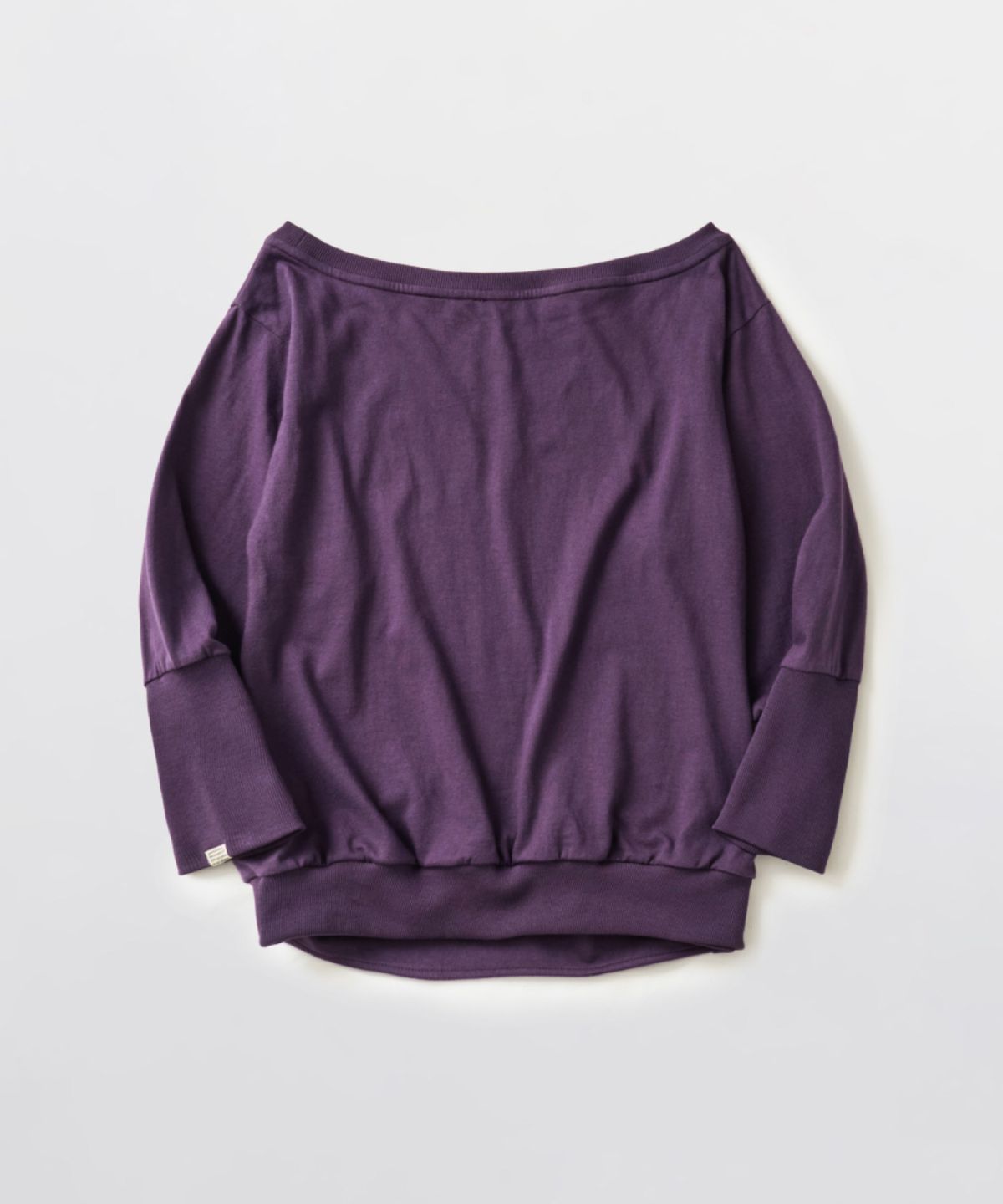 피브스피브스(PEEVES PEEVES) Wide Neck Draped Top / Purple