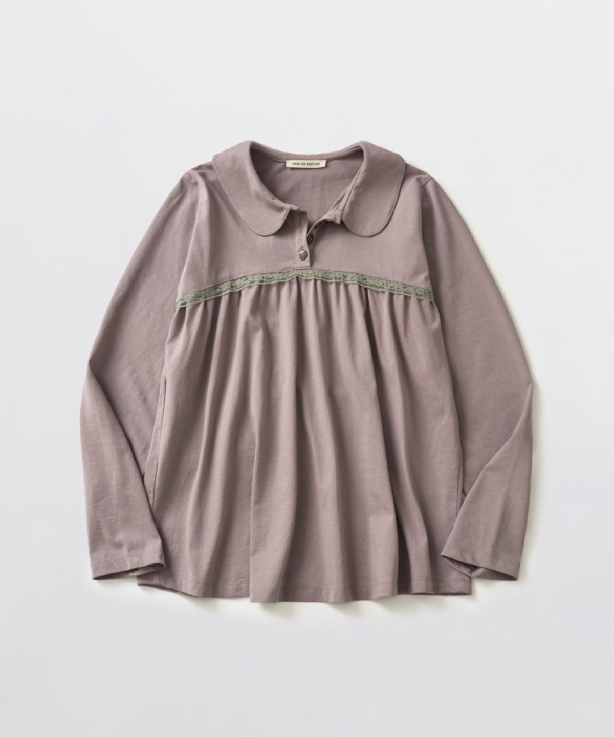 피브스피브스(PEEVES PEEVES) Yoke Shirred Blouse / Toupe