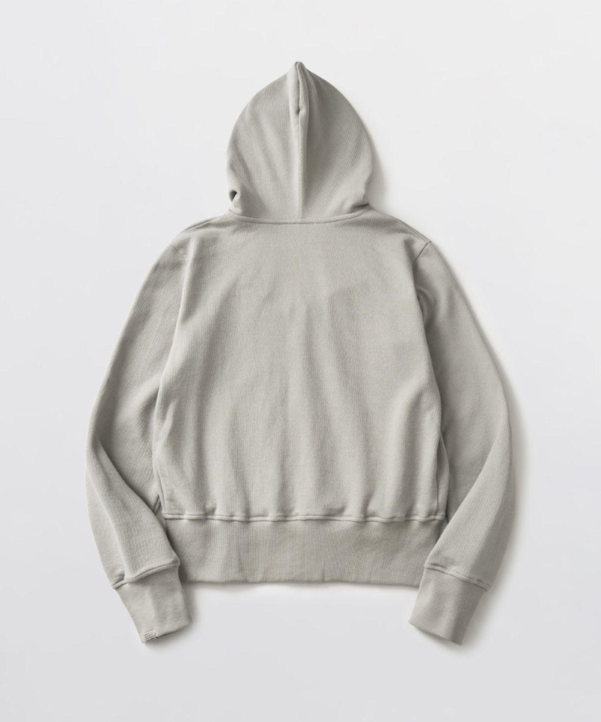 피브스피브스(PEEVES PEEVES) V-Neck Hooded Zip-Up Cardigan / Light Grey