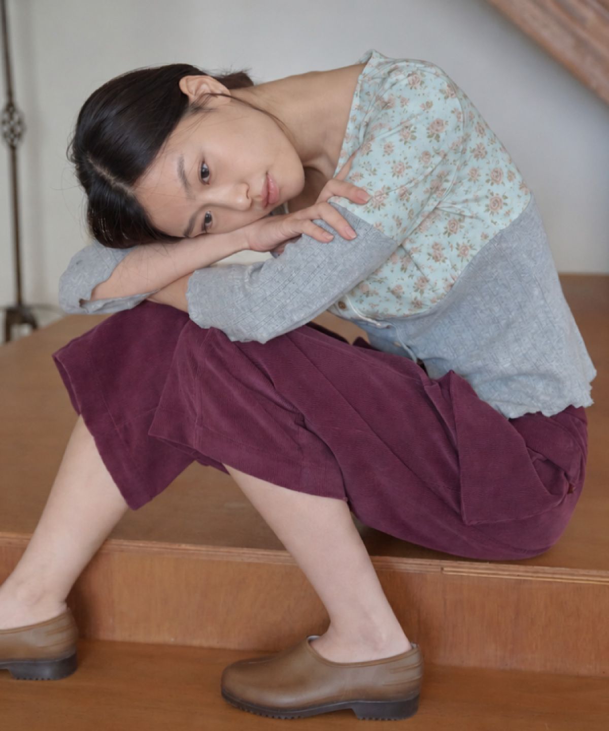 피브스피브스(PEEVES PEEVES) Underbust Seam Cardigan / Mint