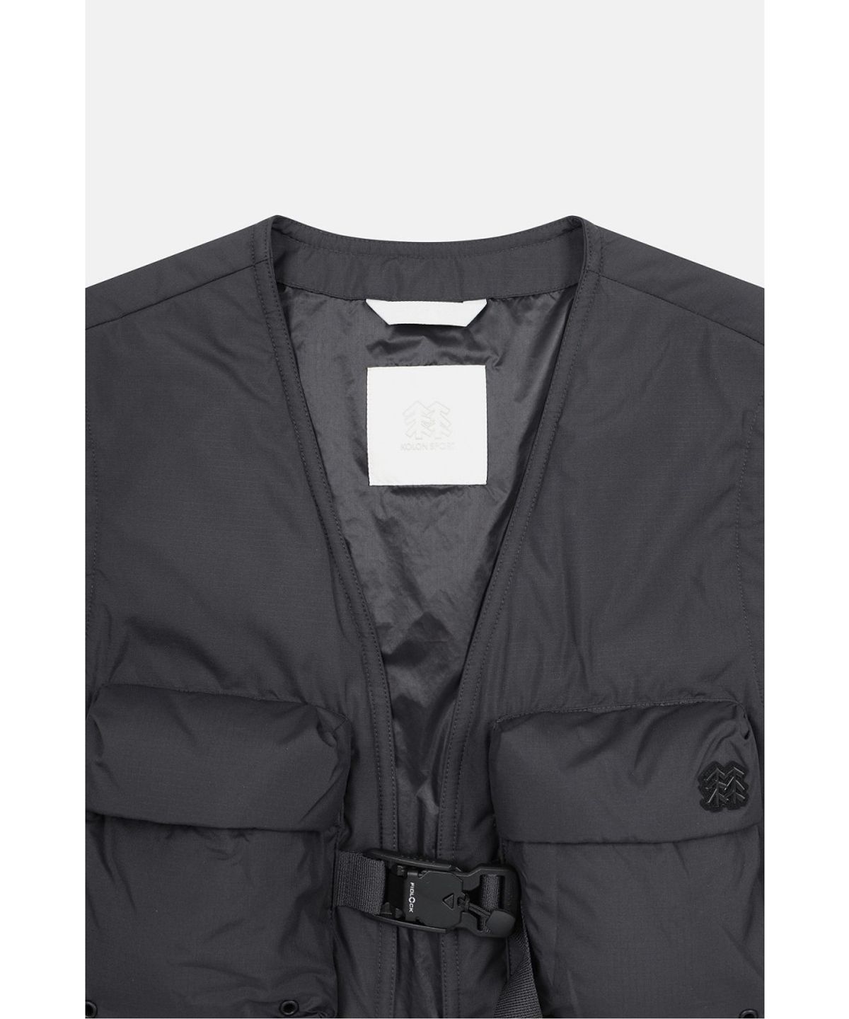 코오롱스포츠(KOLON SPORT) [Warm Daypack] 여성 멀티포켓 베스트 TVVAW26692CGY