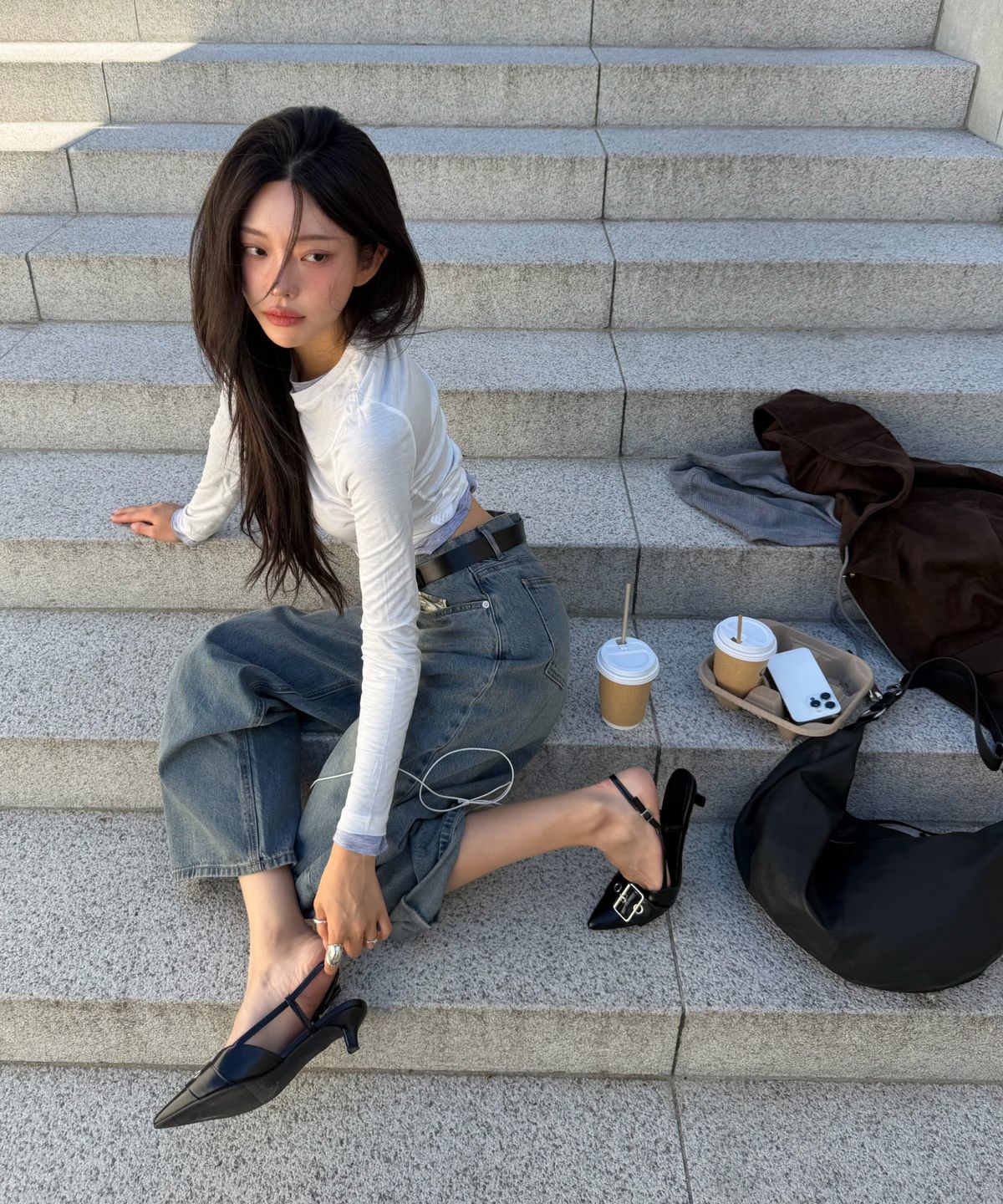 미쏘(MIXXO) 라운드 빅 호보백_MIABXGT11C
