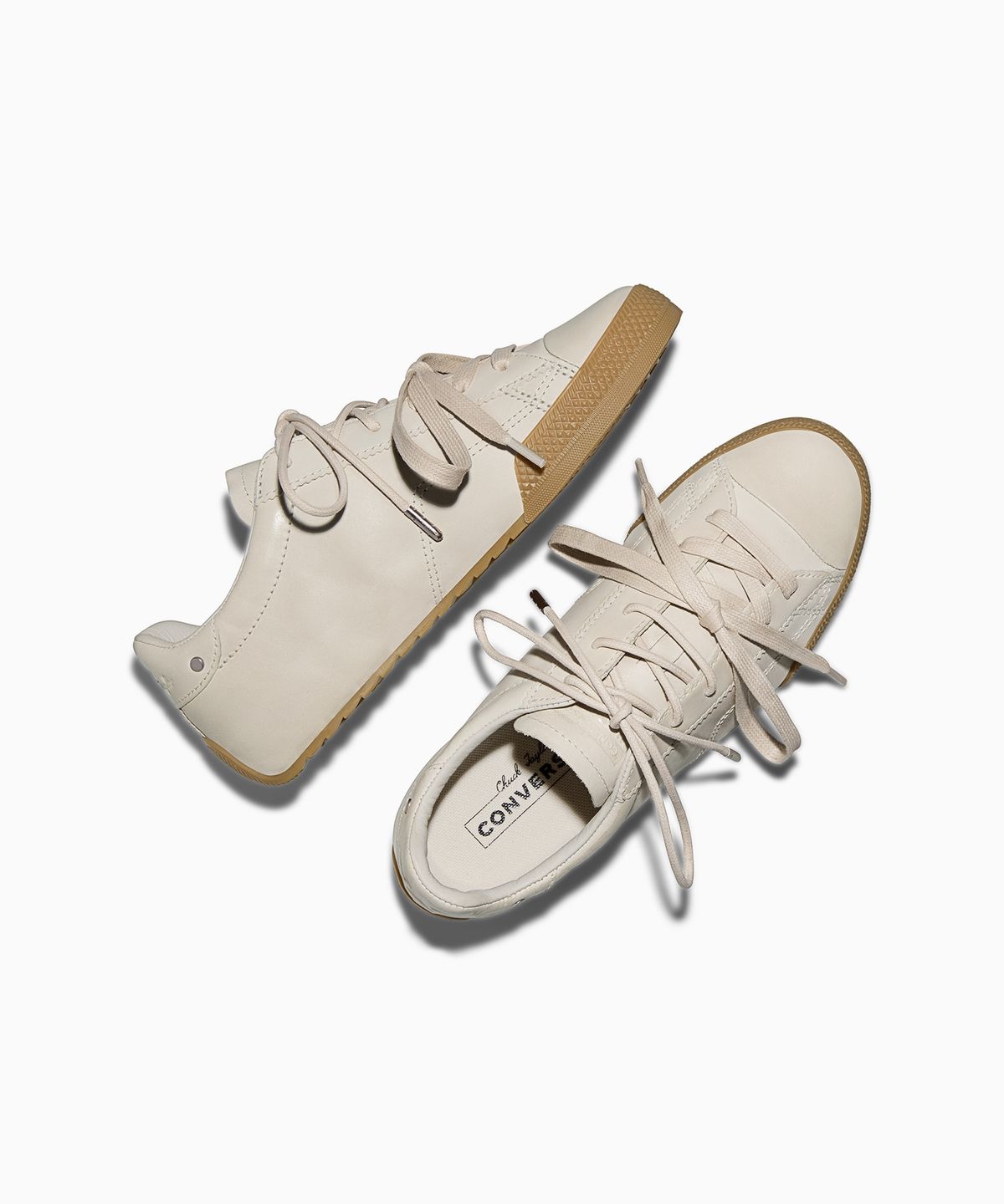 컨버스(CONVERSE) 척테일러 로우 프리미엄 레더 클래식 에크루 A20318C