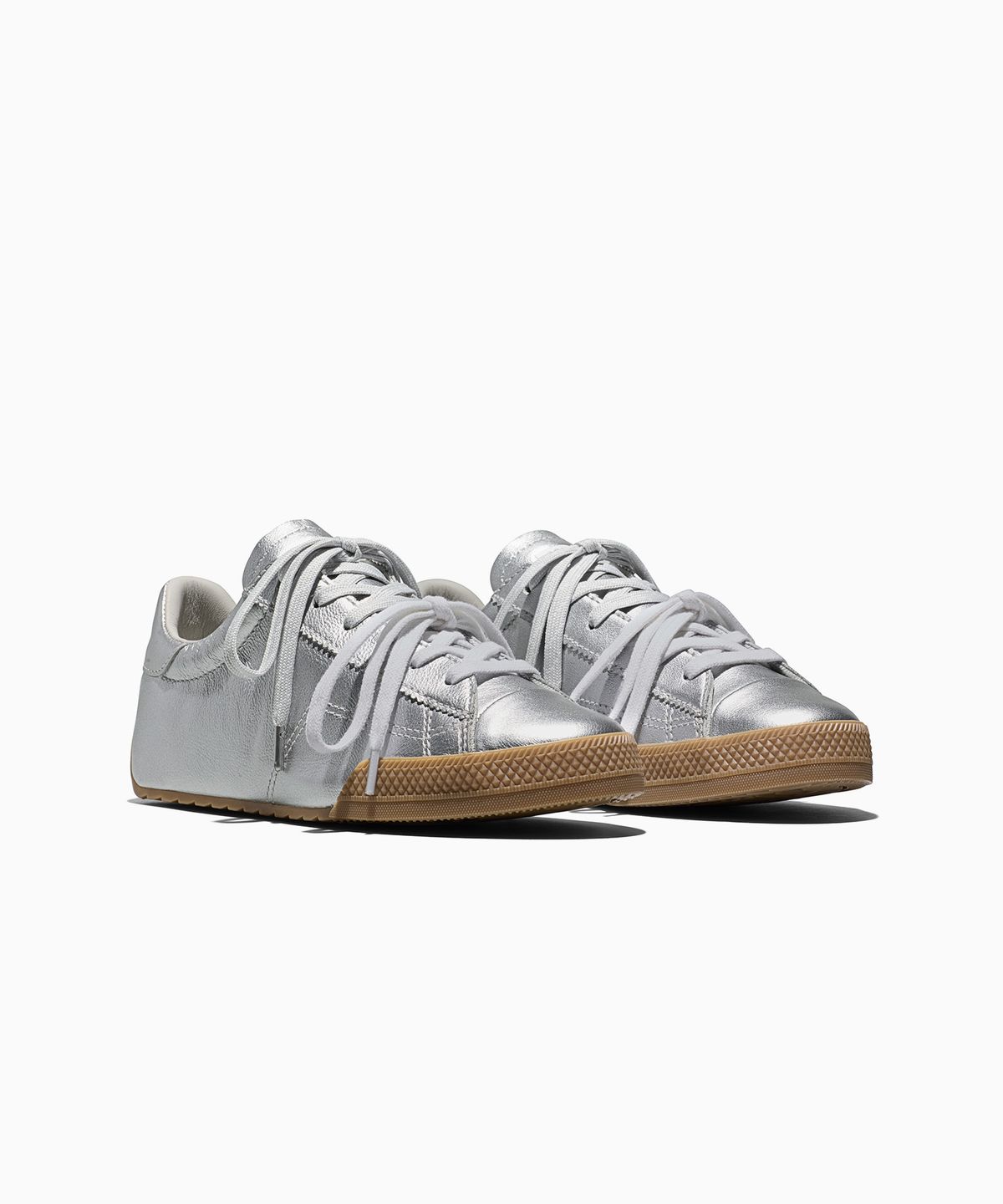 컨버스(CONVERSE) 척테일러 로우 메탈릭 레더 실버 A20139C