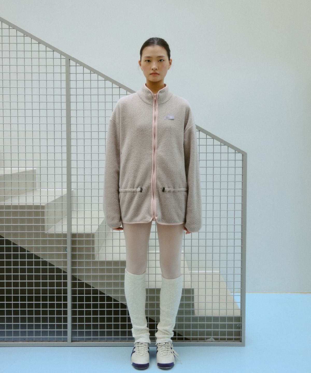 큐피도(KUPIDO) Teddy Terry Zip-up _ Beige
