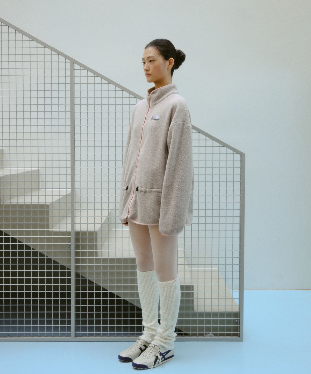 큐피도(KUPIDO) Teddy Terry Zip-up _ Beige