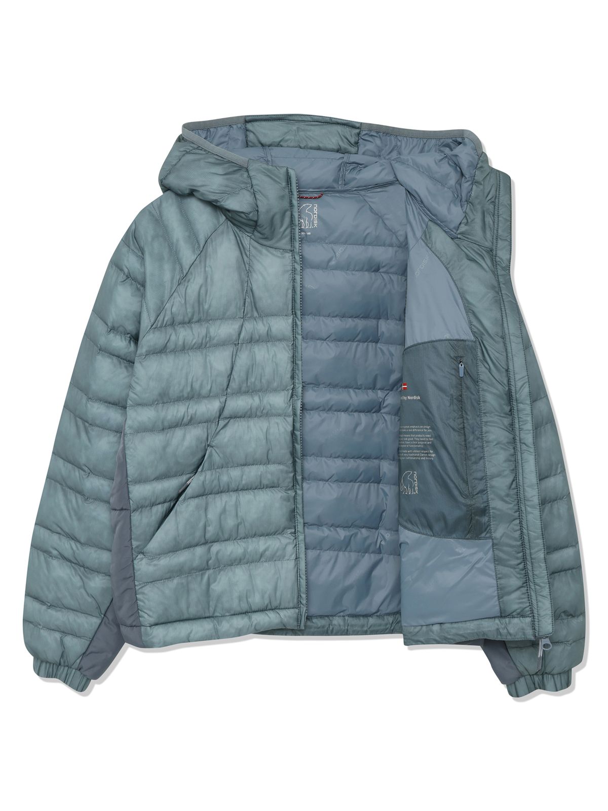 노르디스크(NORDISK) [HYGGE HIKE] 프리마로프트 경량 패딩 후디 자켓 - W_ASH BLUE_OWW261743D