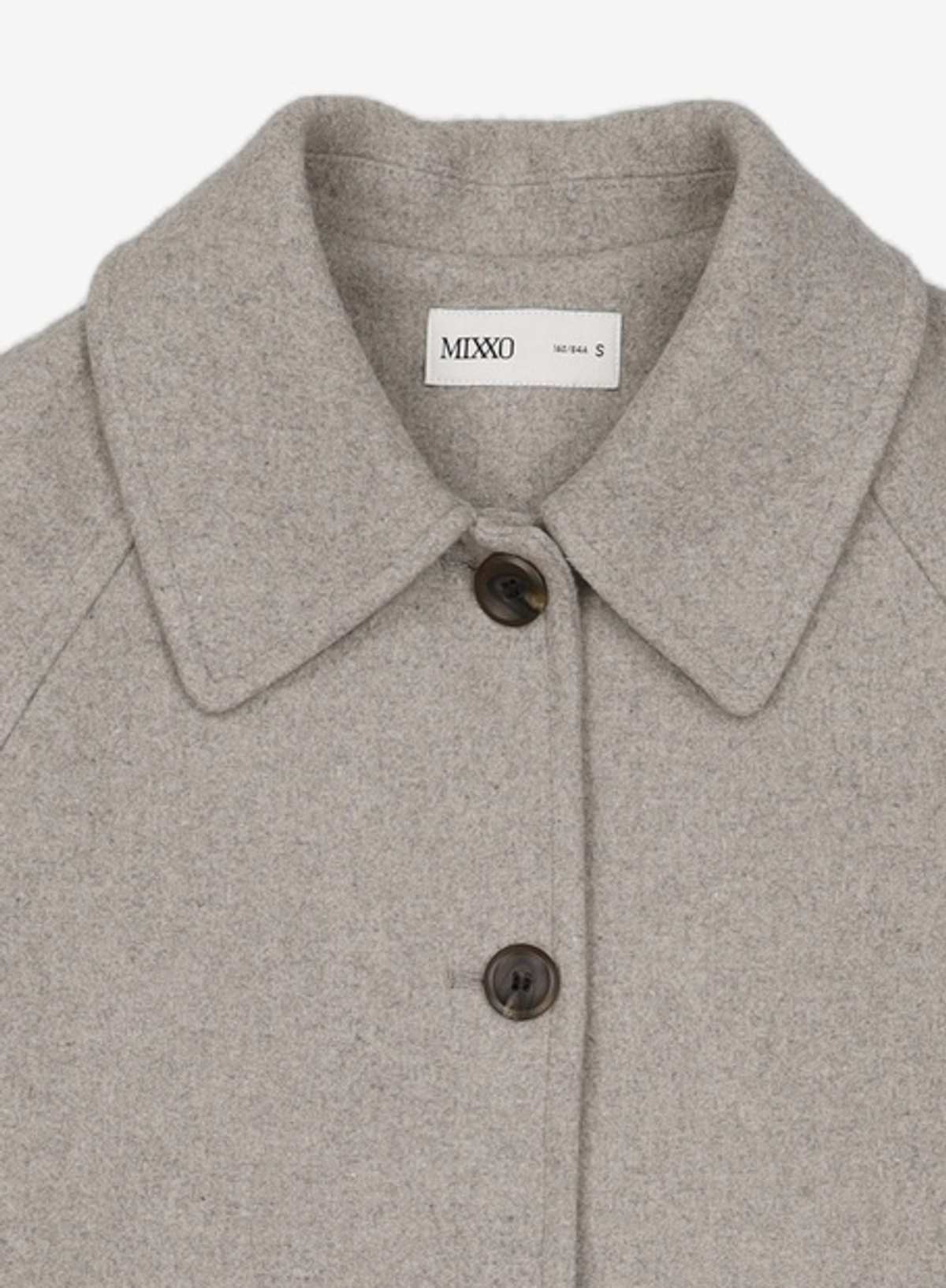 미쏘(MIXXO) 오버핏 싱글 맥 코트 MIWJHB101C S