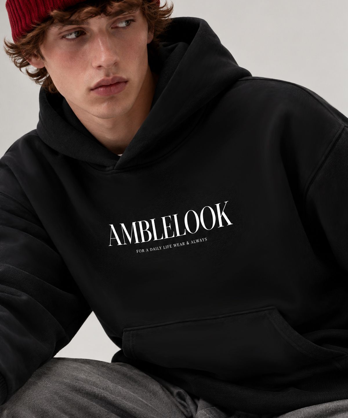 엠블룩(AMBLELOOK) 후디드 스웨트셔츠 어센틱 (3color)
