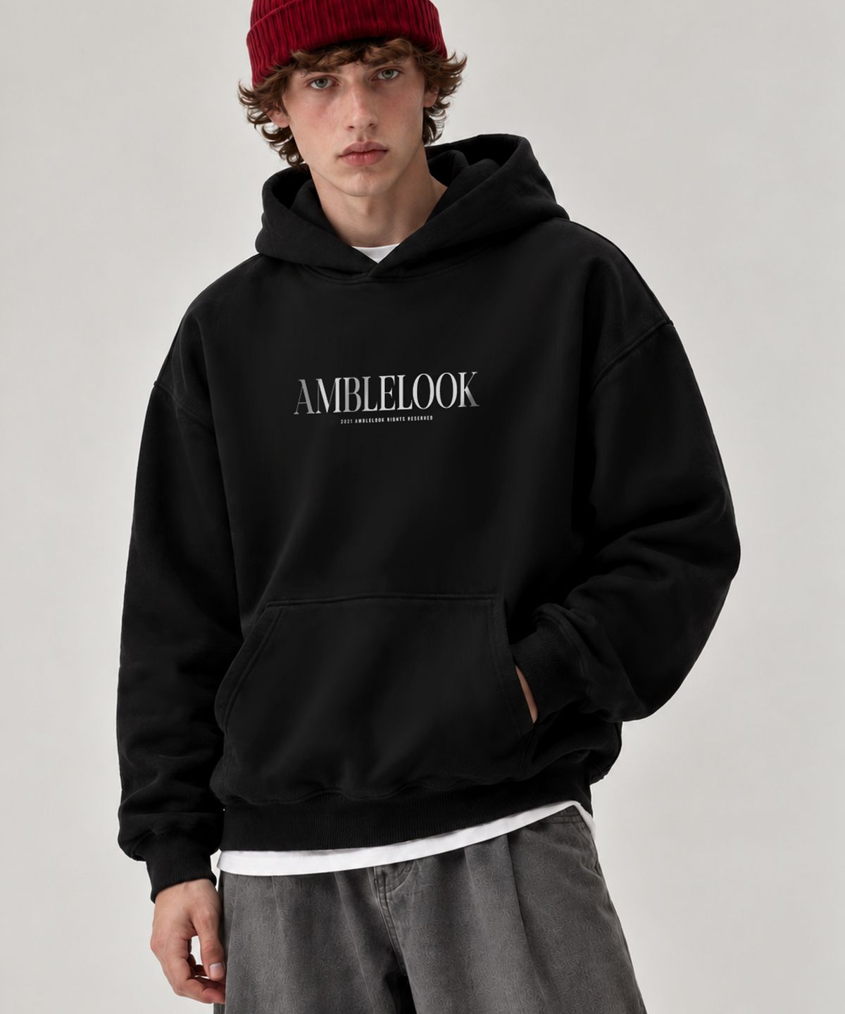 엠블룩(AMBLELOOK) 후디드 스웨트셔츠 어센틱 (3color)