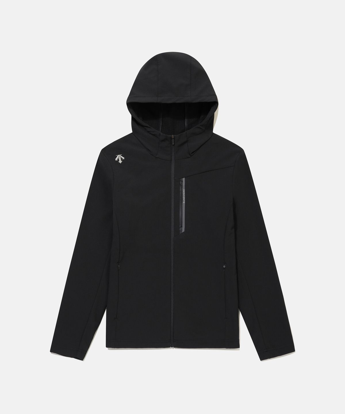 데상트(DESCENTE) 남성 엔지니어드 본딩 플리스 우븐 자켓 블랙 SR411UWTO1