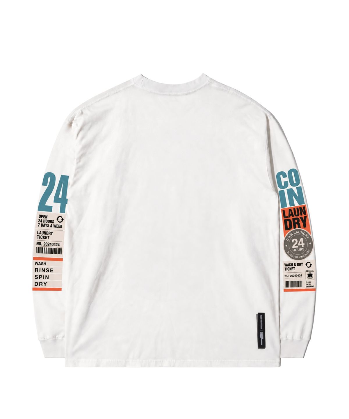 큐티에잇 가먼츠(QT8 GARMENTS) MF 24 Coin Laundry Washed Long Sleeve (Ivory)
