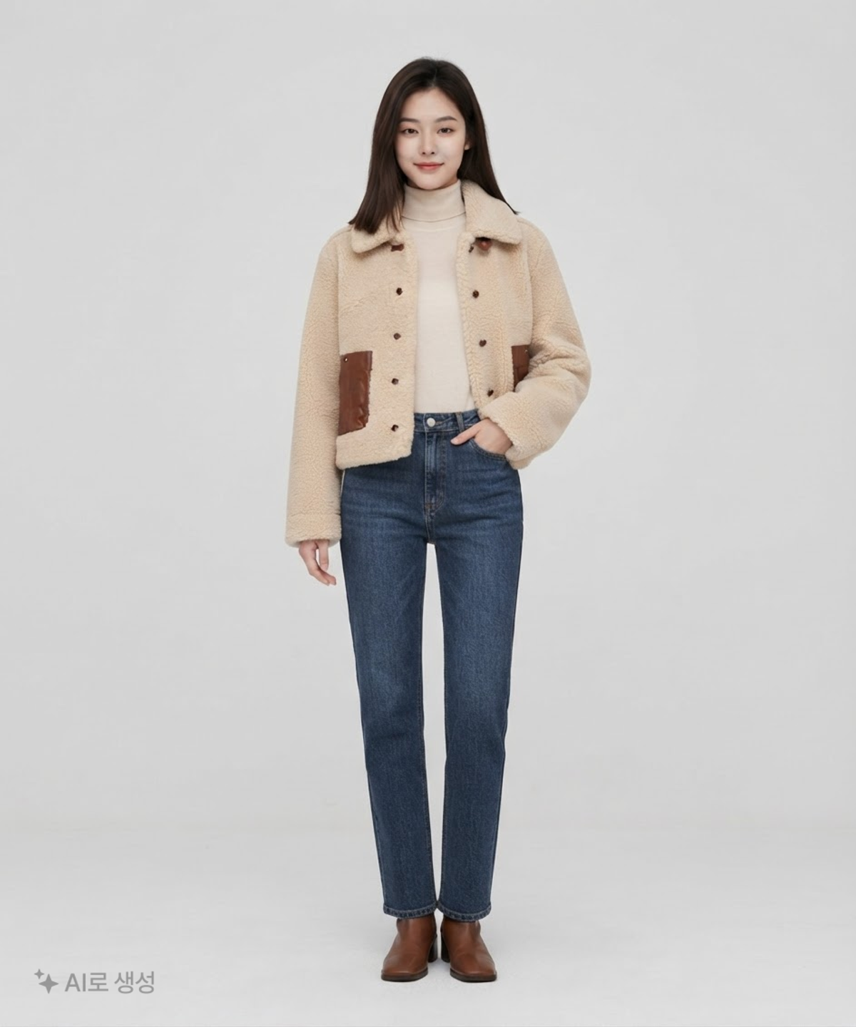 자라(ZARA) 무스탕/퍼 L