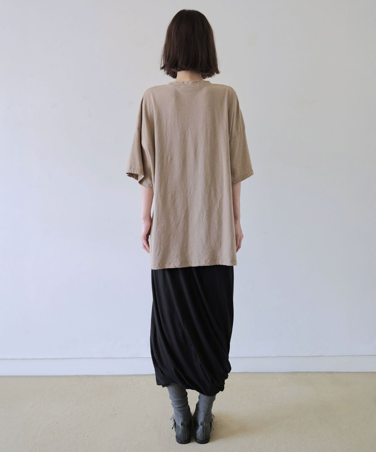 더블유케이엔디 프로젝트(WKND PROJECT) DOUBLE LAYERED BALLOON SKIRT (BLACK)