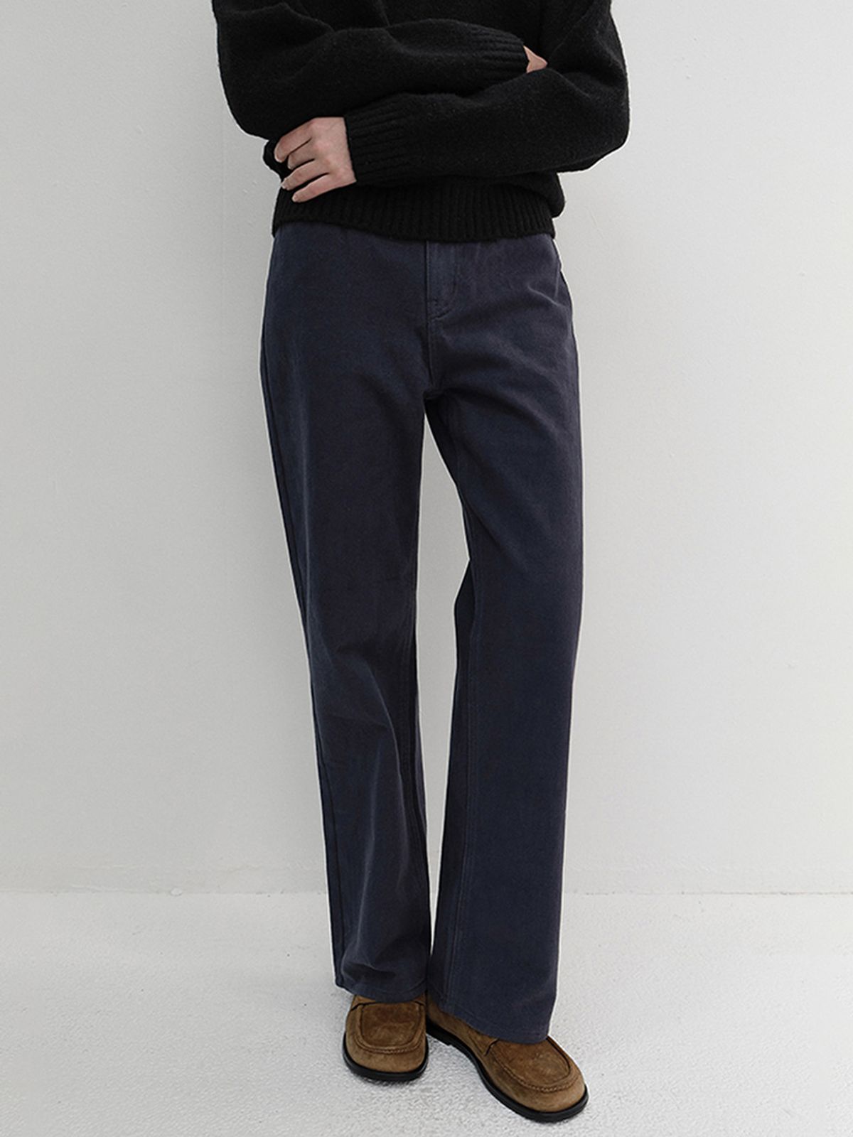 던스트(DUNST) BRUSHED STRAIGHT JEANS_UDPA6D223_NAVY
