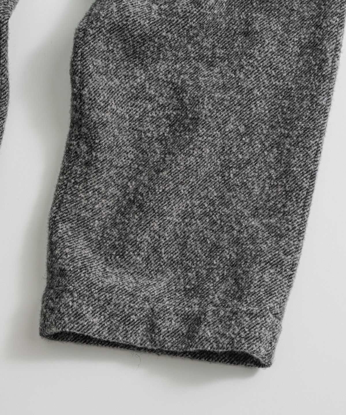 비헤비어(BEHEAVYER) BRUSHED WOOL TWILL EASY TROUSERS h.grey