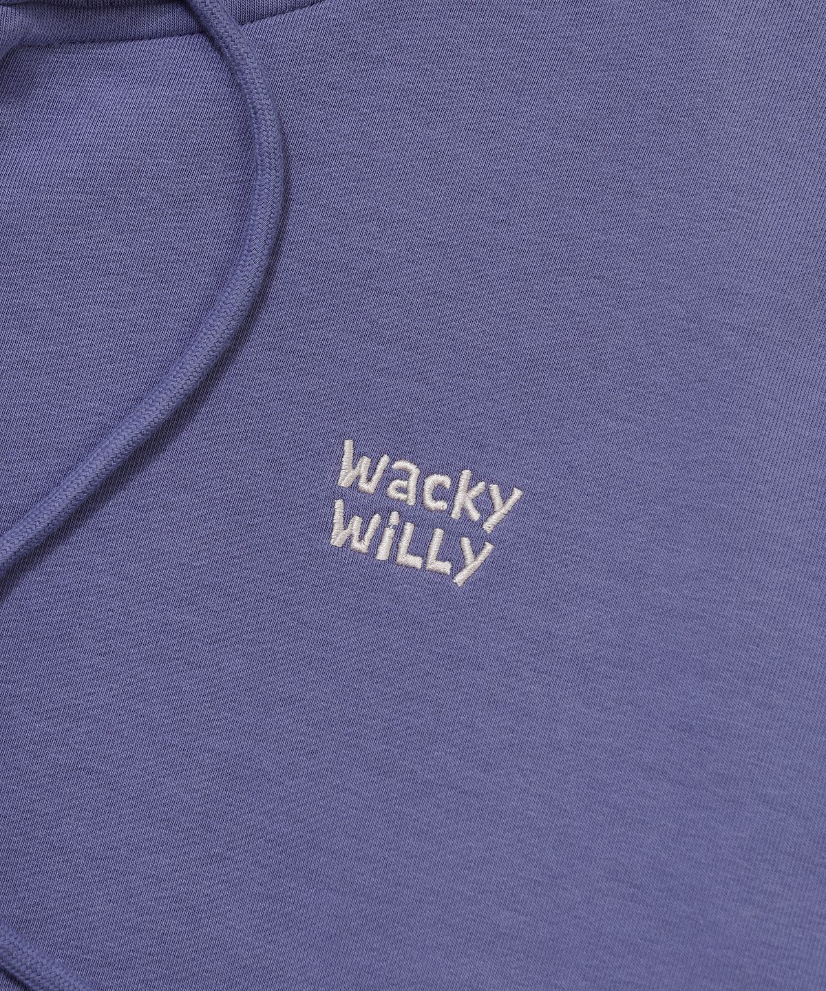 와키윌리(WACKY WILLY) 소로나 와플 라이닝 후드 집업 퍼플