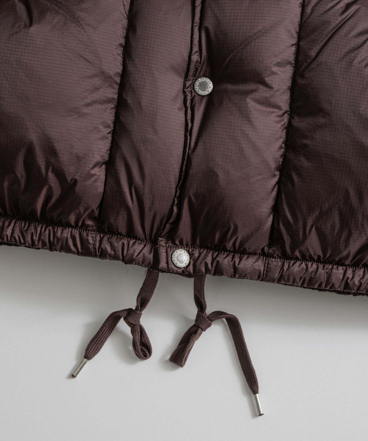 비헤비어(BEHEAVYER) POLARBEAR DUCK DOWN JACKET bordeaux