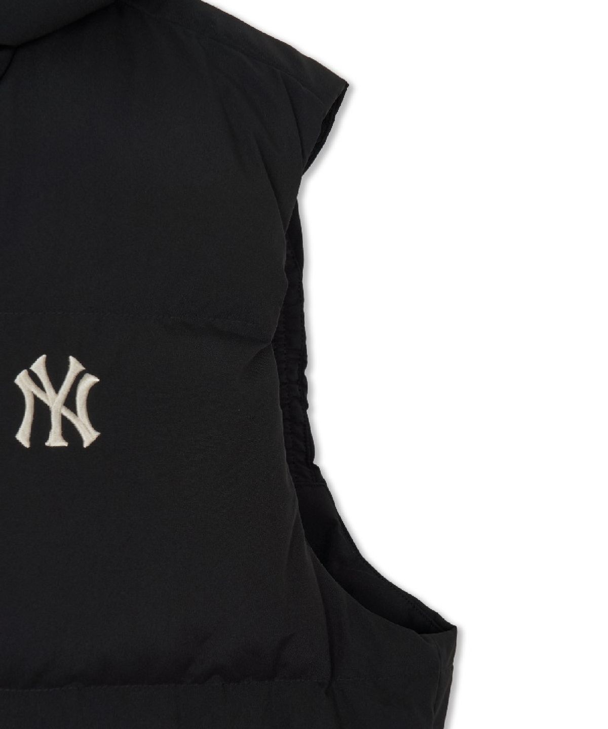 엠엘비(MLB) 베이직 후드 패딩조끼 NY (Black)