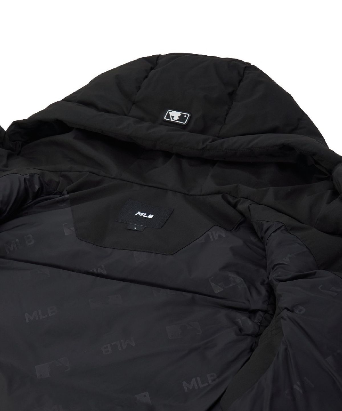엠엘비(MLB) 베이직 후드 패딩조끼 NY (Black)