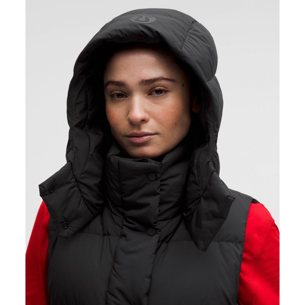 룰루레몬(LULULEMON) 원더 퍼프 크롭 베스트 *업데이트 핏  BLK