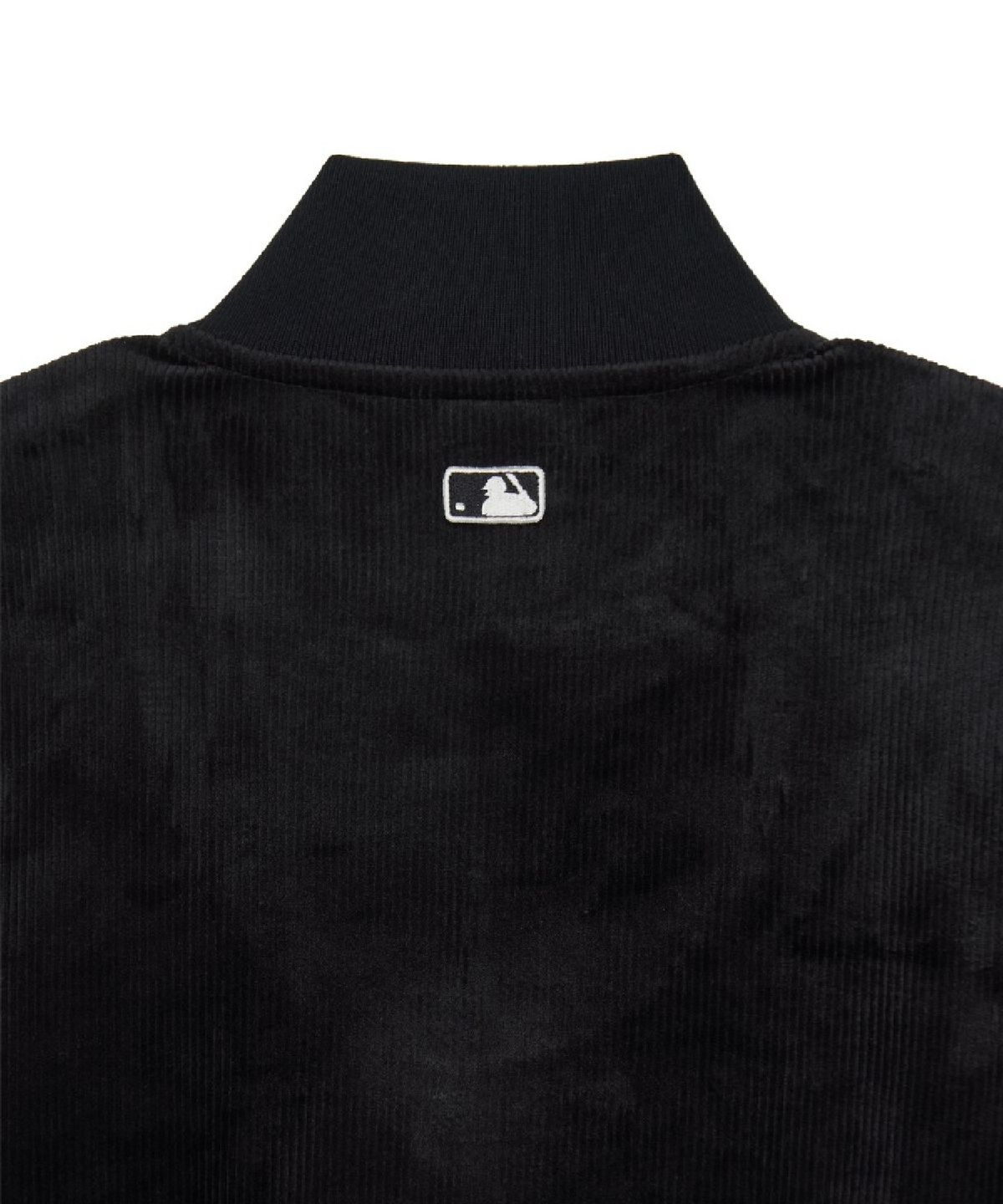 엠엘비(MLB) 여성 바시티 스몰 컬시브 벨벳 트랙탑 LA (Black)