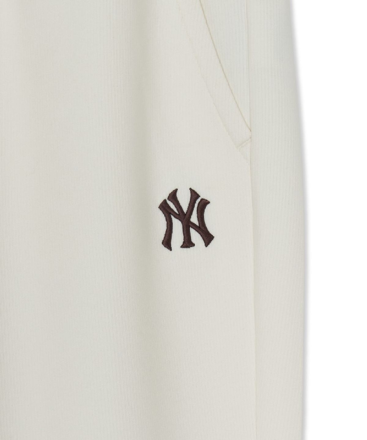 엠엘비(MLB) 여성 바시티 골지 플레어 팬츠 NY (Cream)