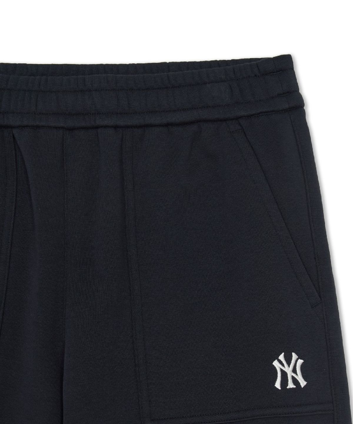 엠엘비(MLB) 베이직 스몰로고 기모 조거 팬츠 NY (Black)