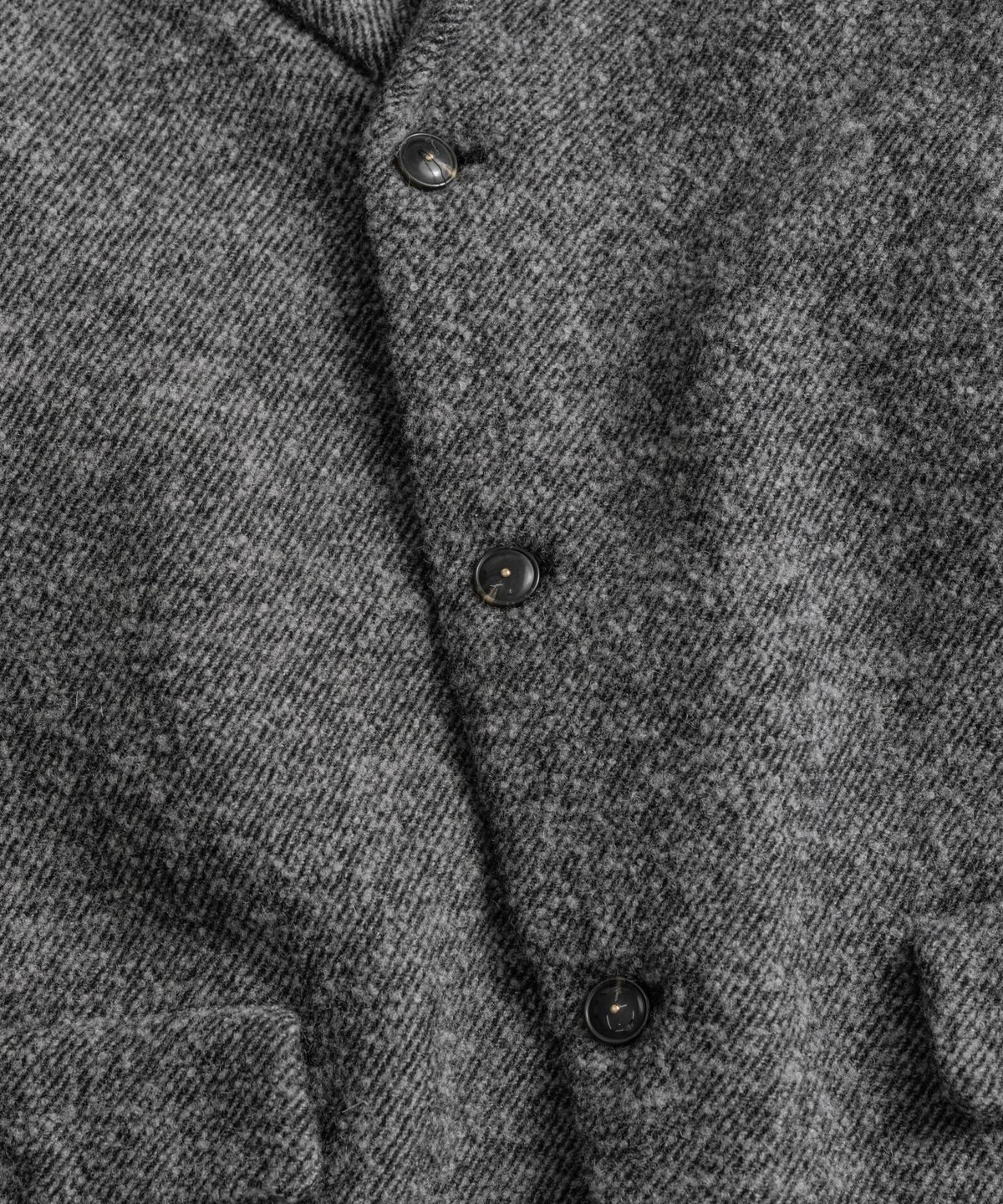 비헤비어(BEHEAVYER) BRUSHED WOOL TWILL SINGLE JACKET h.grey
