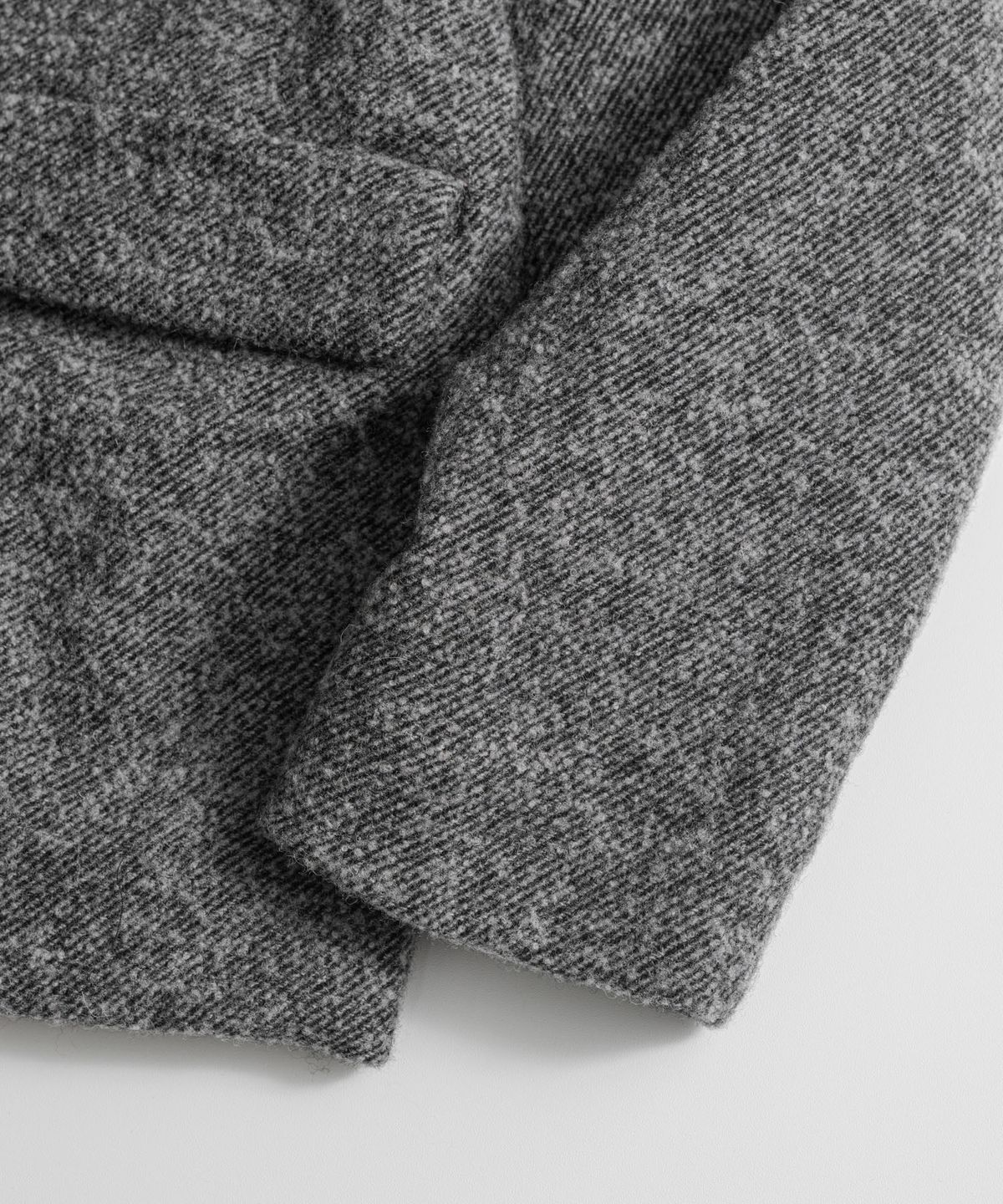 비헤비어(BEHEAVYER) BRUSHED WOOL TWILL SINGLE JACKET h.grey