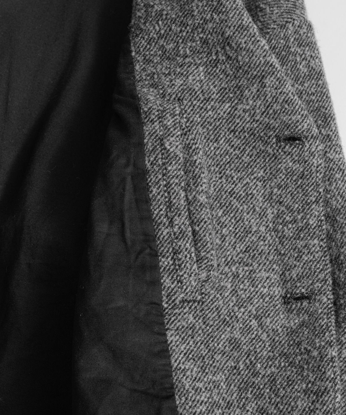 비헤비어(BEHEAVYER) BRUSHED WOOL TWILL SINGLE JACKET h.grey