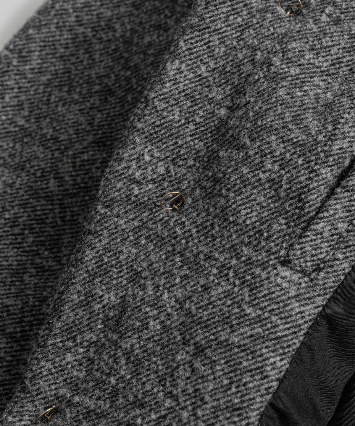 비헤비어(BEHEAVYER) BRUSHED WOOL TWILL SINGLE JACKET h.grey