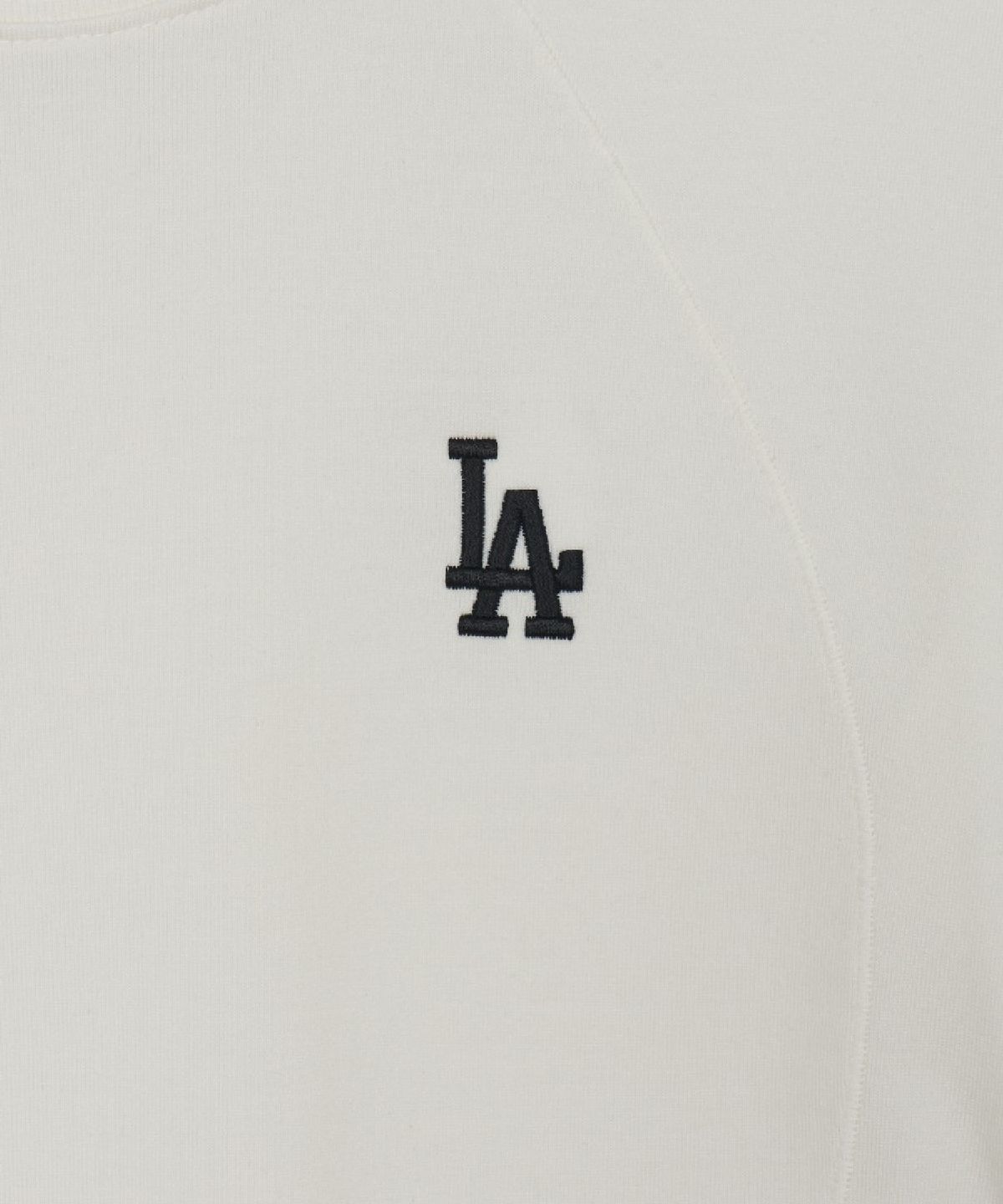 엠엘비(MLB) 여성 베이직 슬림핏 기모 긴팔 티셔츠 LA (Cream)