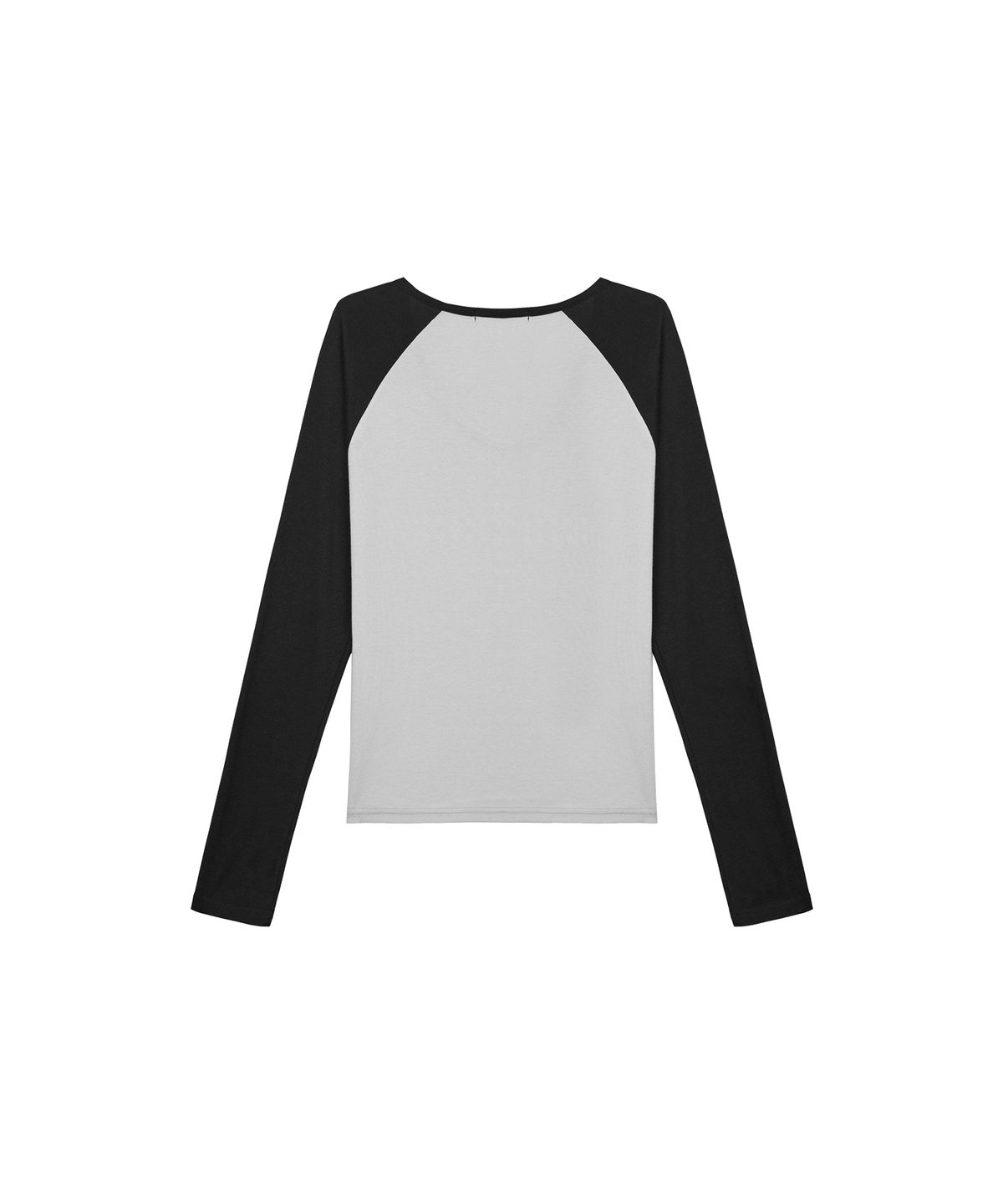아야즈앤세이(AYASNSEY) ASA CROSS PEARL RAGLAN V-NECK LONG SLEEVE TOP