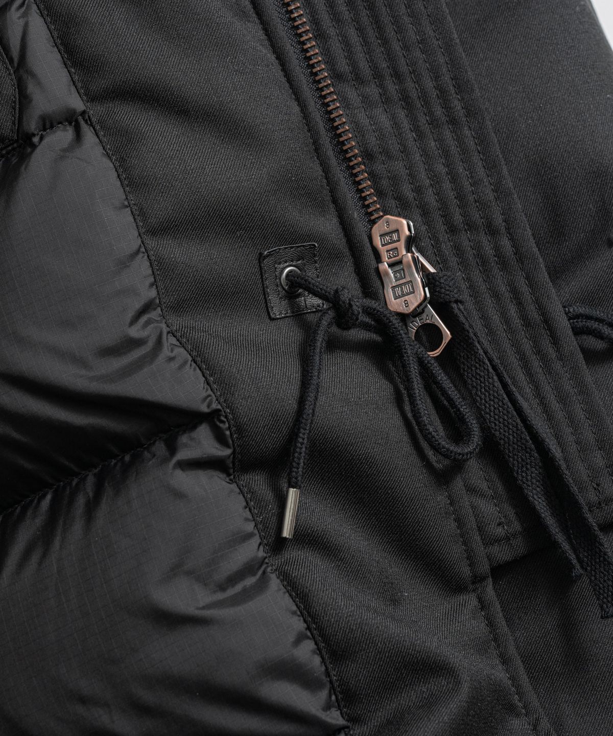 비헤비어(BEHEAVYER) W/P N3B DUCK DOWN PARKA black