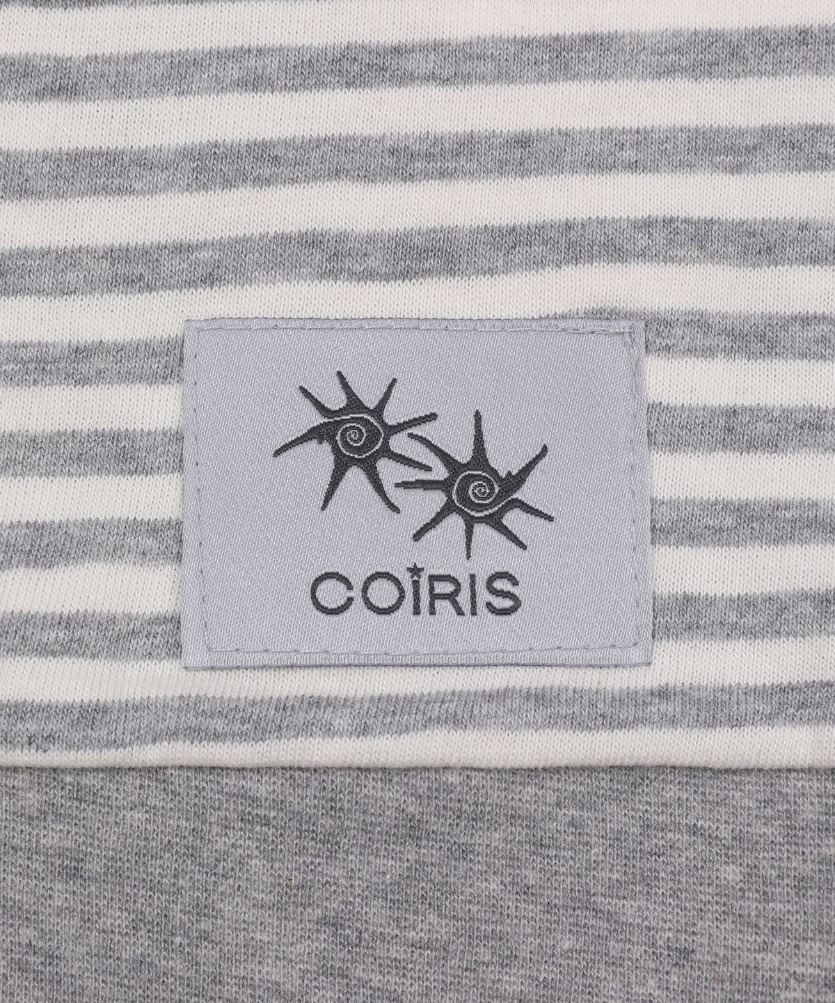 코이리스(COIRIS) 렌바 원 숄더 스트라이프 롱 슬리브 티