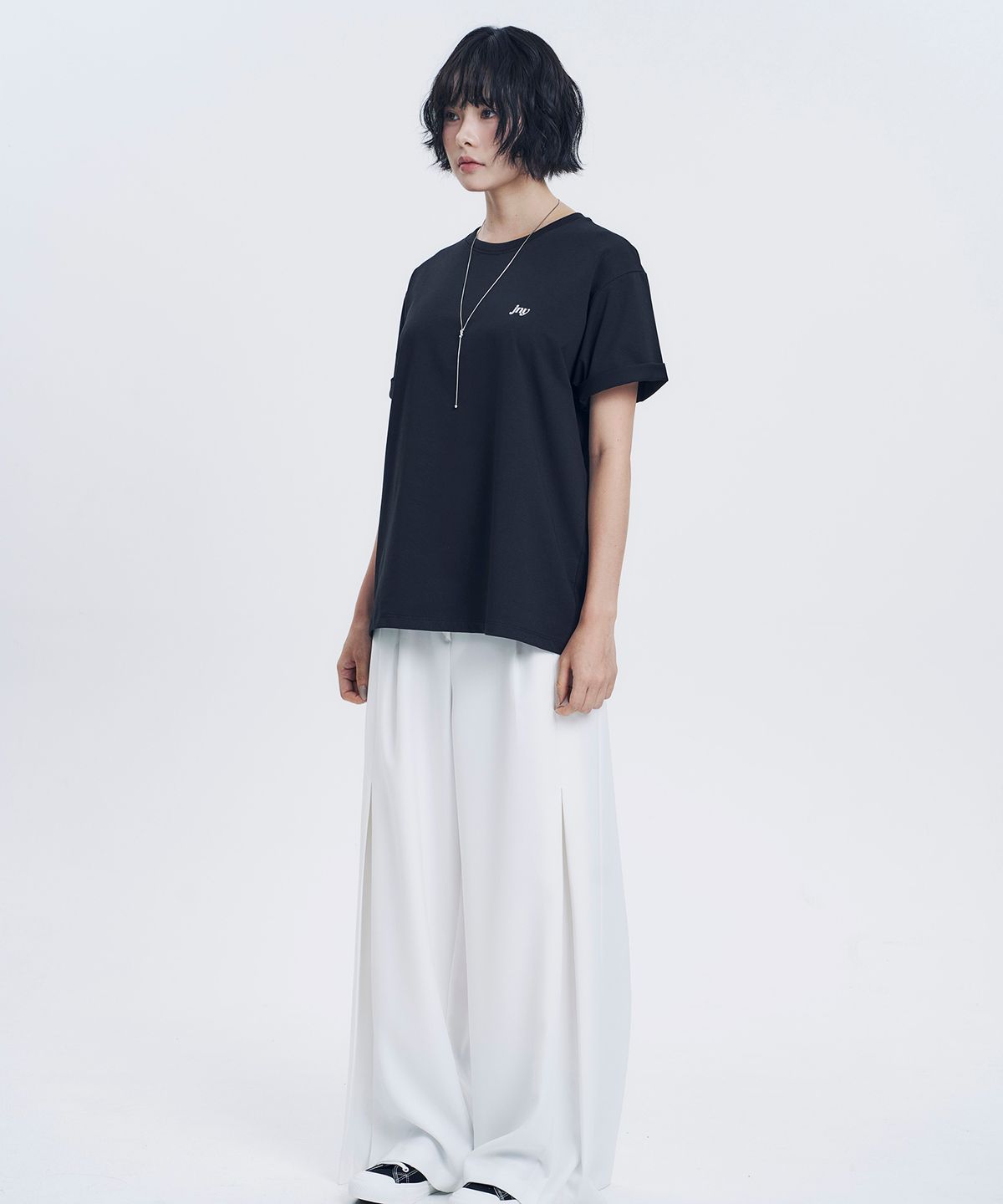 지니영(JEENYYOUNG) JNY 기본 박스티 블랙 (Basic Box Tee - Black)