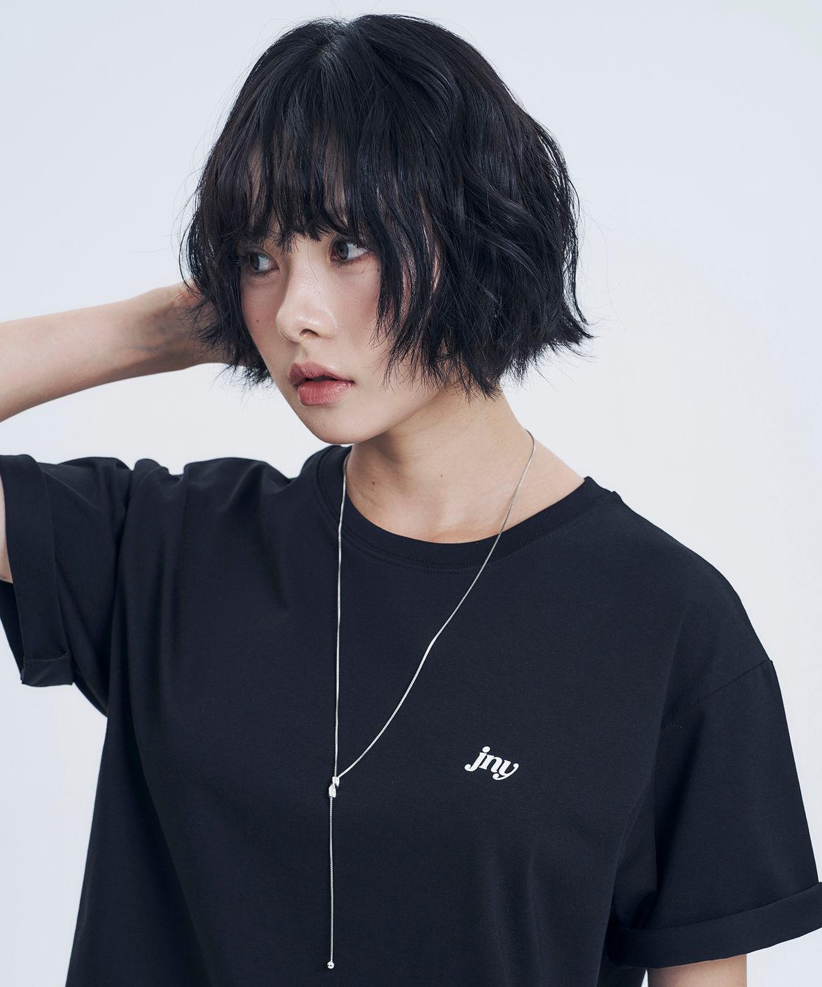 지니영(JEENYYOUNG) JNY 기본 박스티 블랙 (Basic Box Tee - Black)